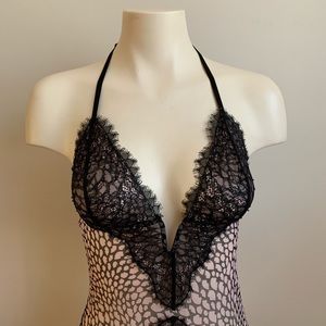Victoria’s Secret mesh and lace lingerie bodysuit